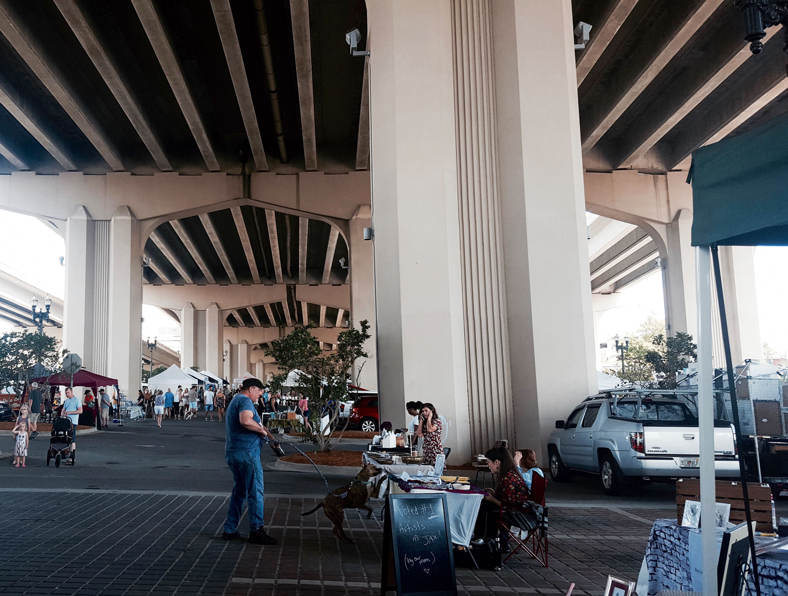 Vendors at the Riverside Arts Market