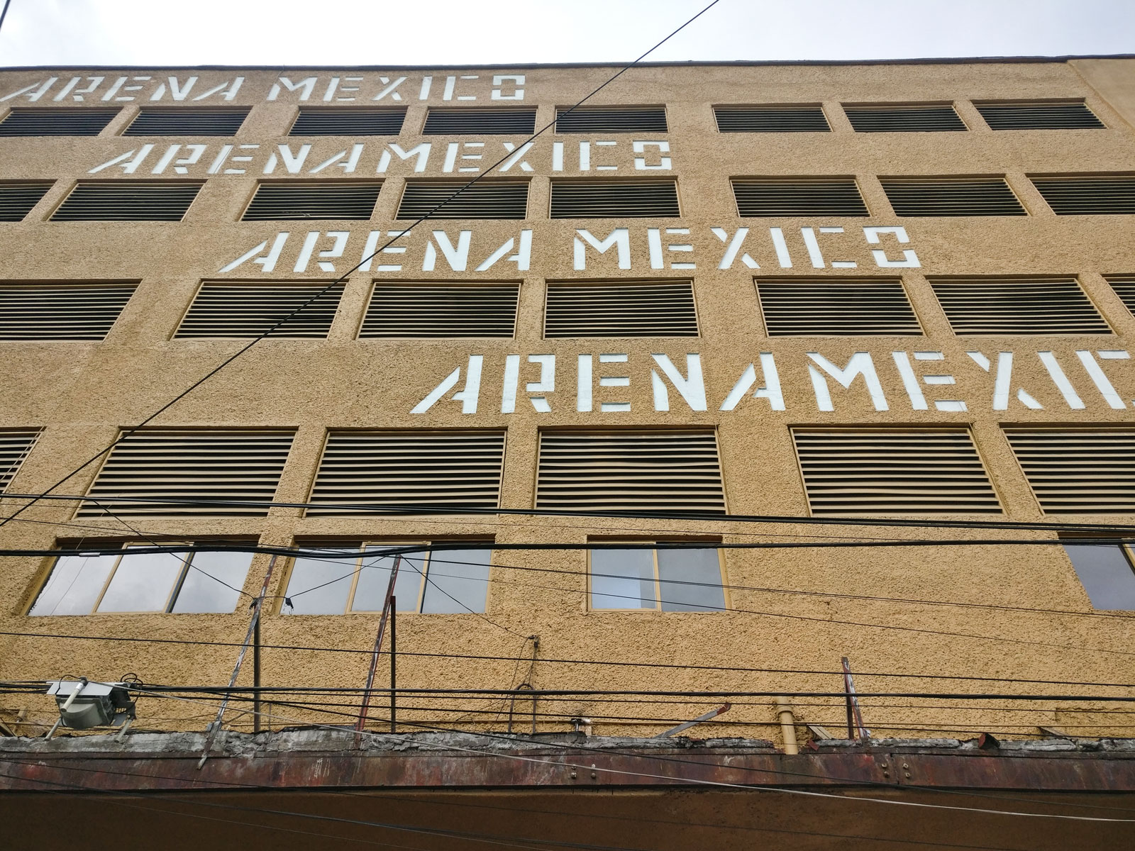 Exterior of Arena Mexico in Mexico City, where the Lucha Libre matches are held