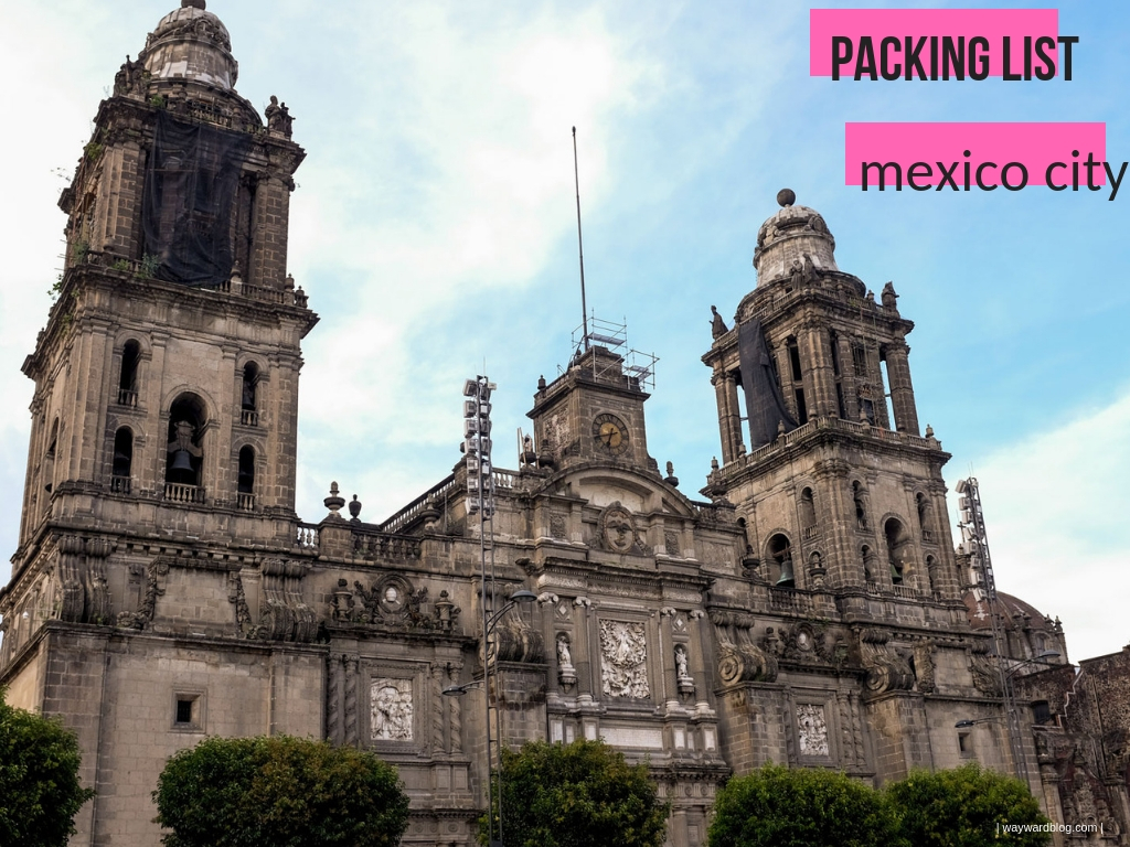A graphic that reads "Mexico City Packing List"