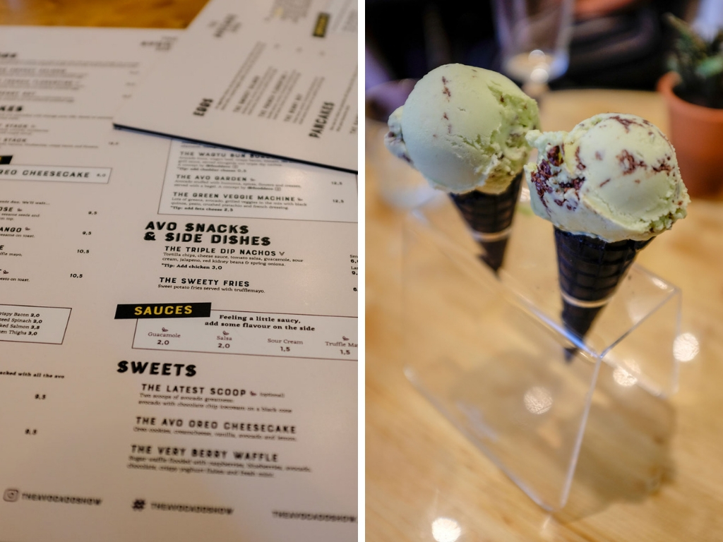 Desserts at The Avocado Show in Amsterdam