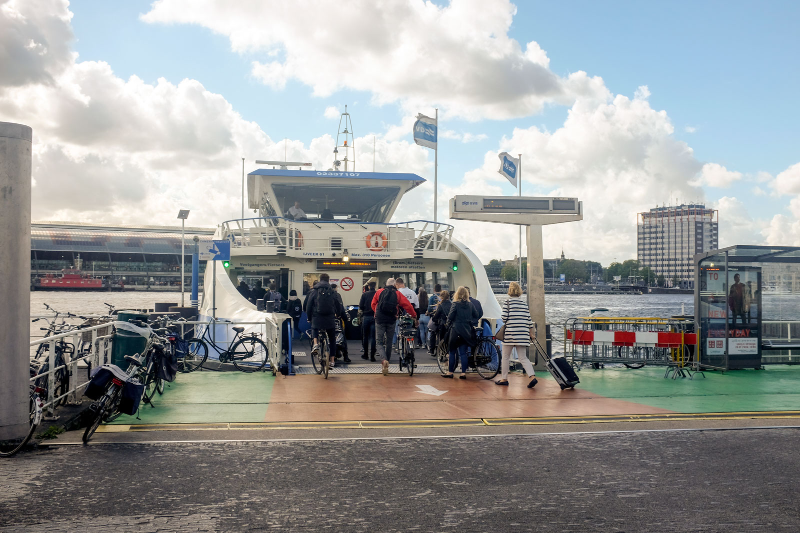 The ferry to Amsterdam Noord