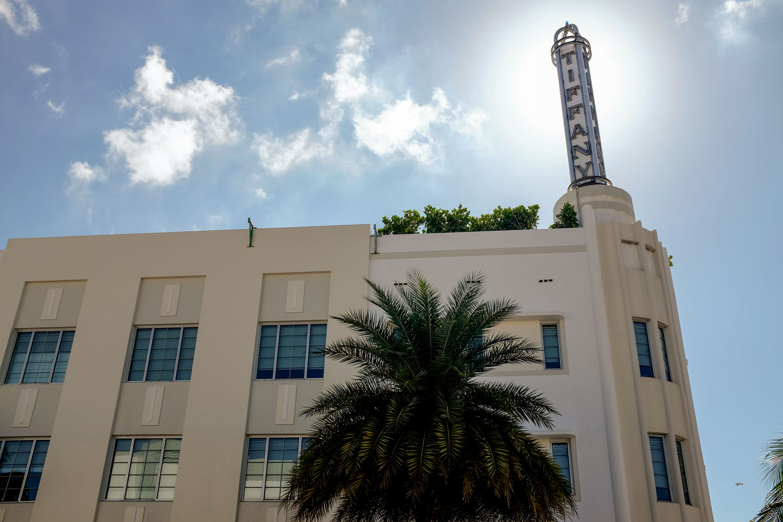 Exterior of Tiffany Hotel in Miami Beach