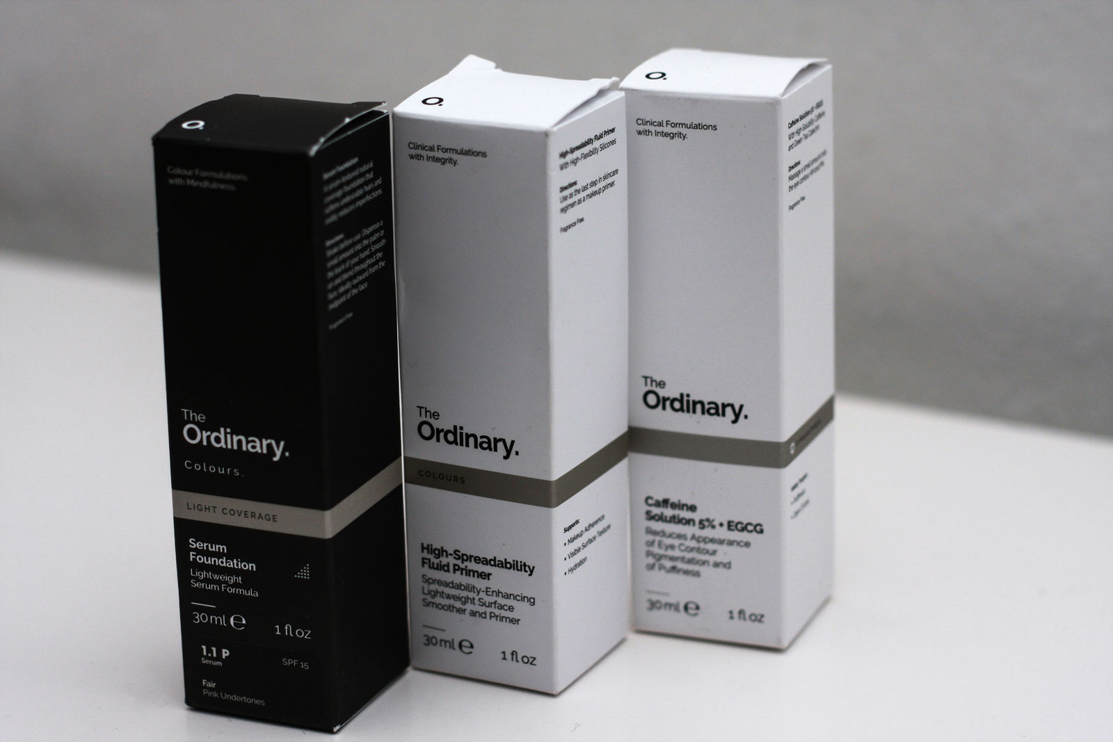 Alyssa's haul from The Ordinary in Amsterdam