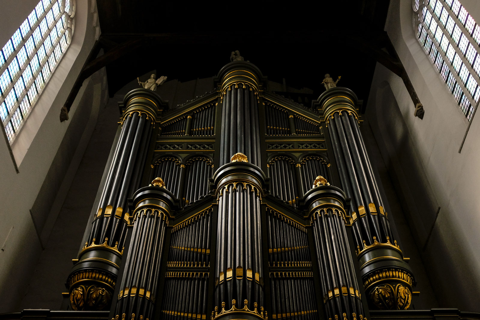 The pipe organ at Delft's Oude Kerk