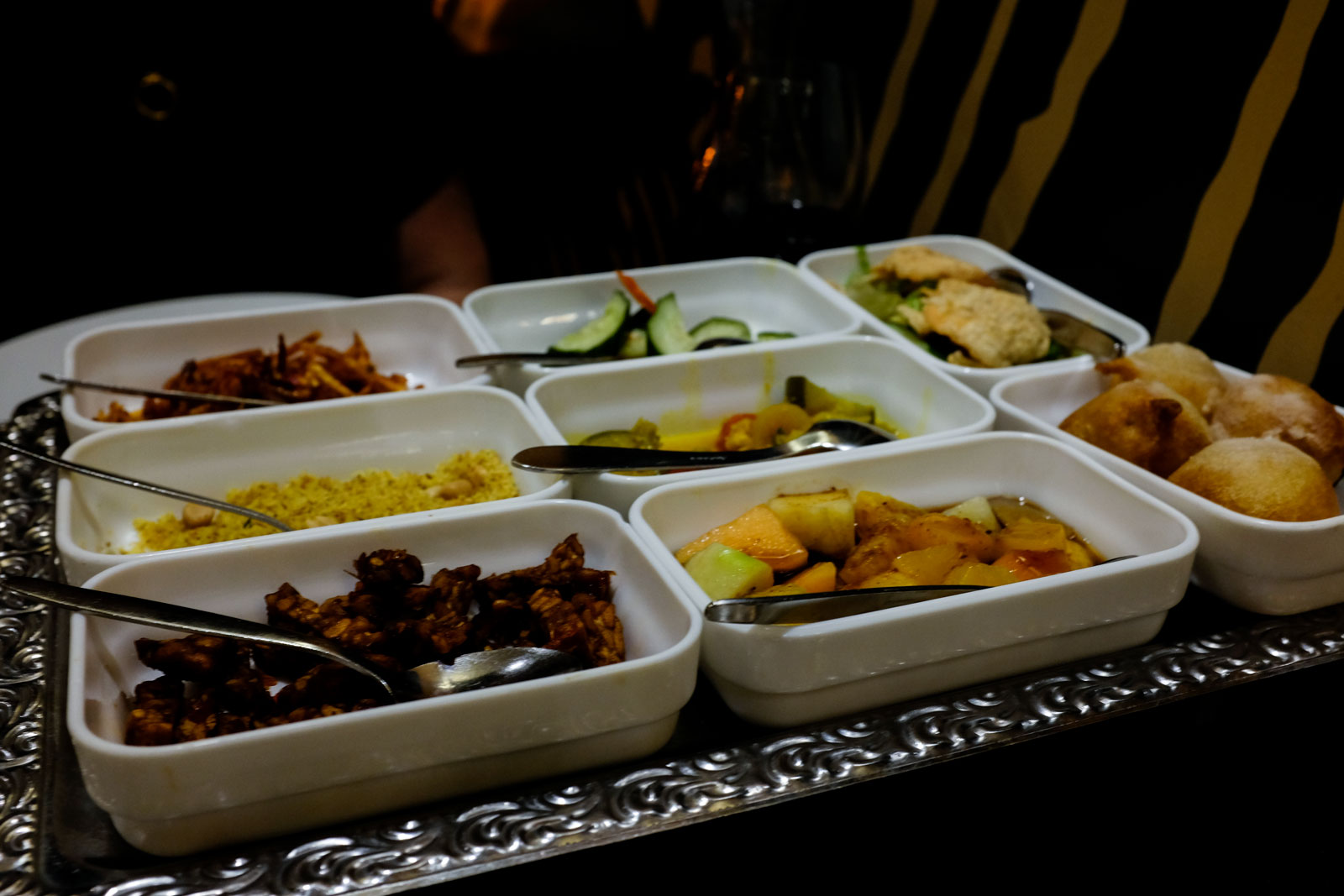 Assorted dishes that are part of Rijsttafel at Istana