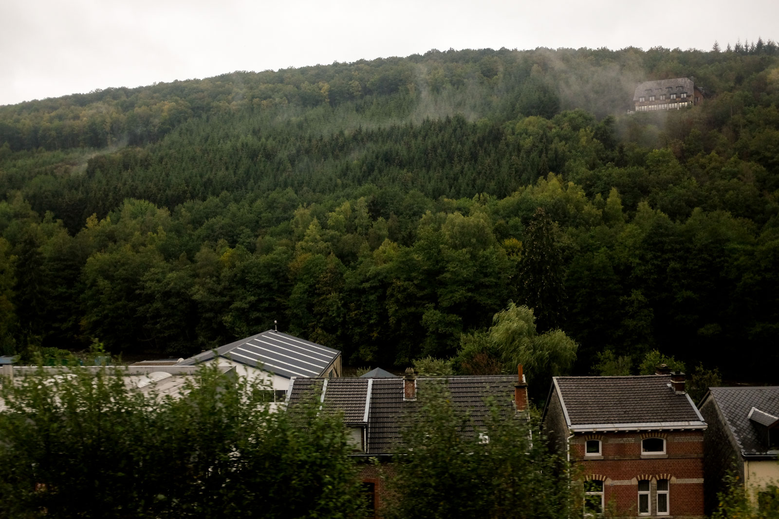 View from the train on the way into Luxembourg City, Luxembourg