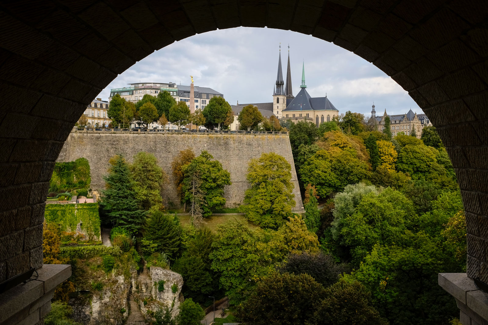 View of Luxembourg City from Pont Adolphe