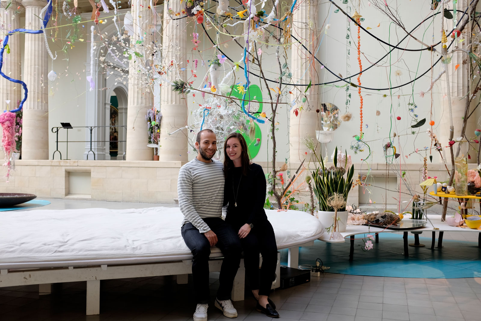 Alyssa and Michael at an exhibit at the MSK Ghent