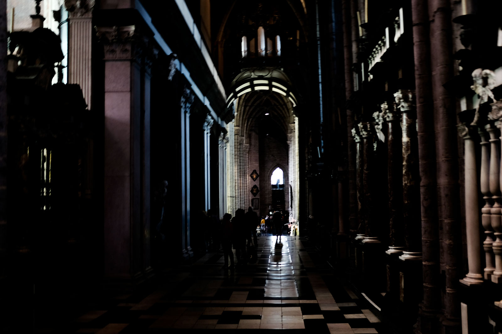 The interior of St. Bavo's Cathedral