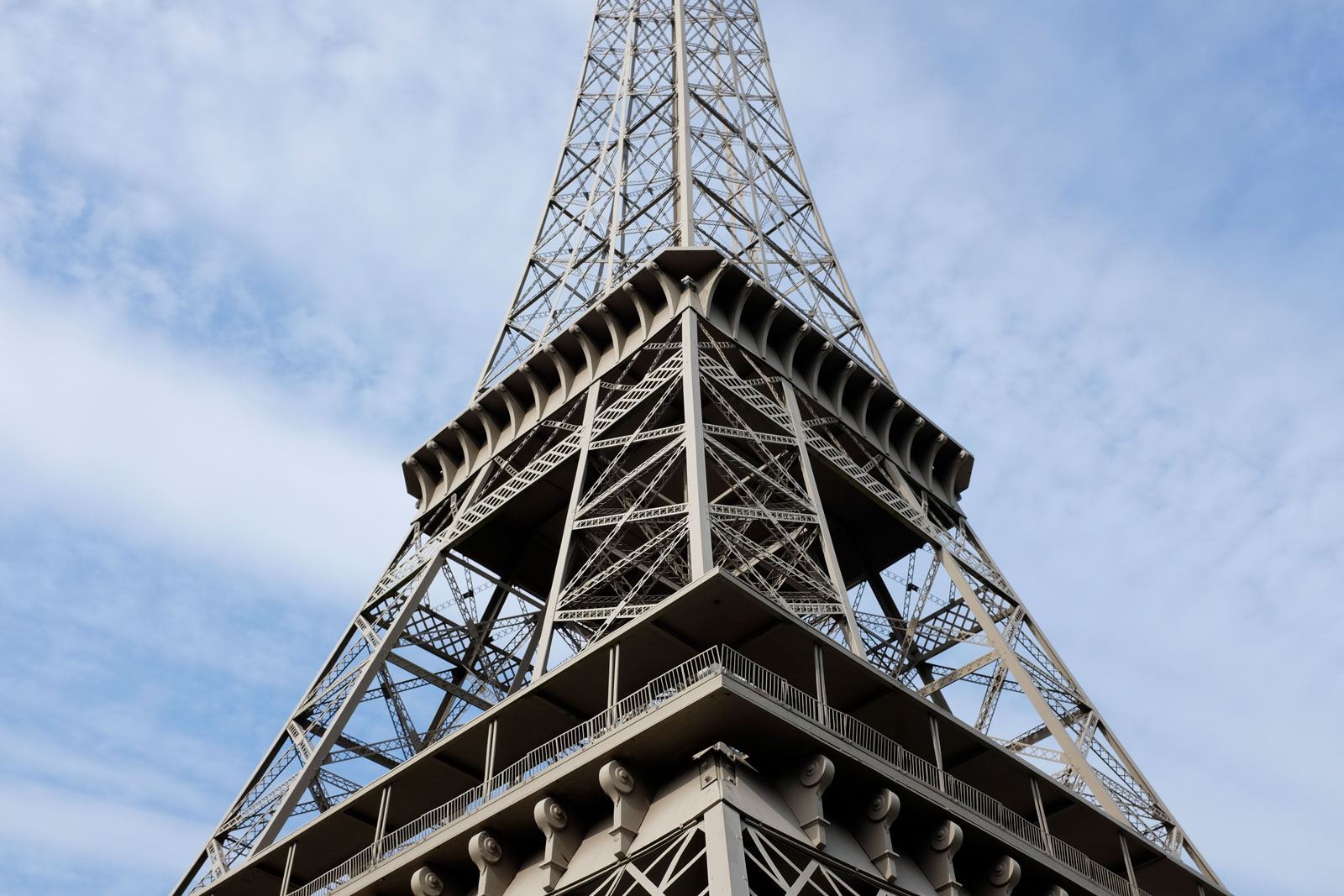 A sculpture of the Eiffel Tower at Mini Europe