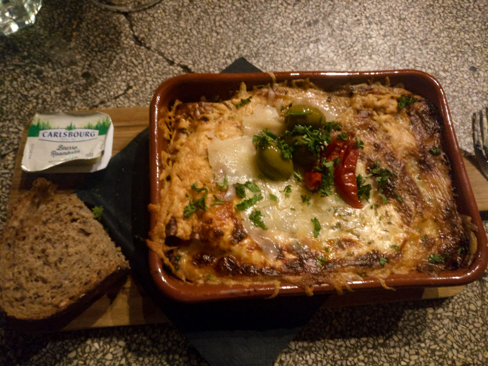 An order of Zuiderse Lasagne at 't Oud Clooster