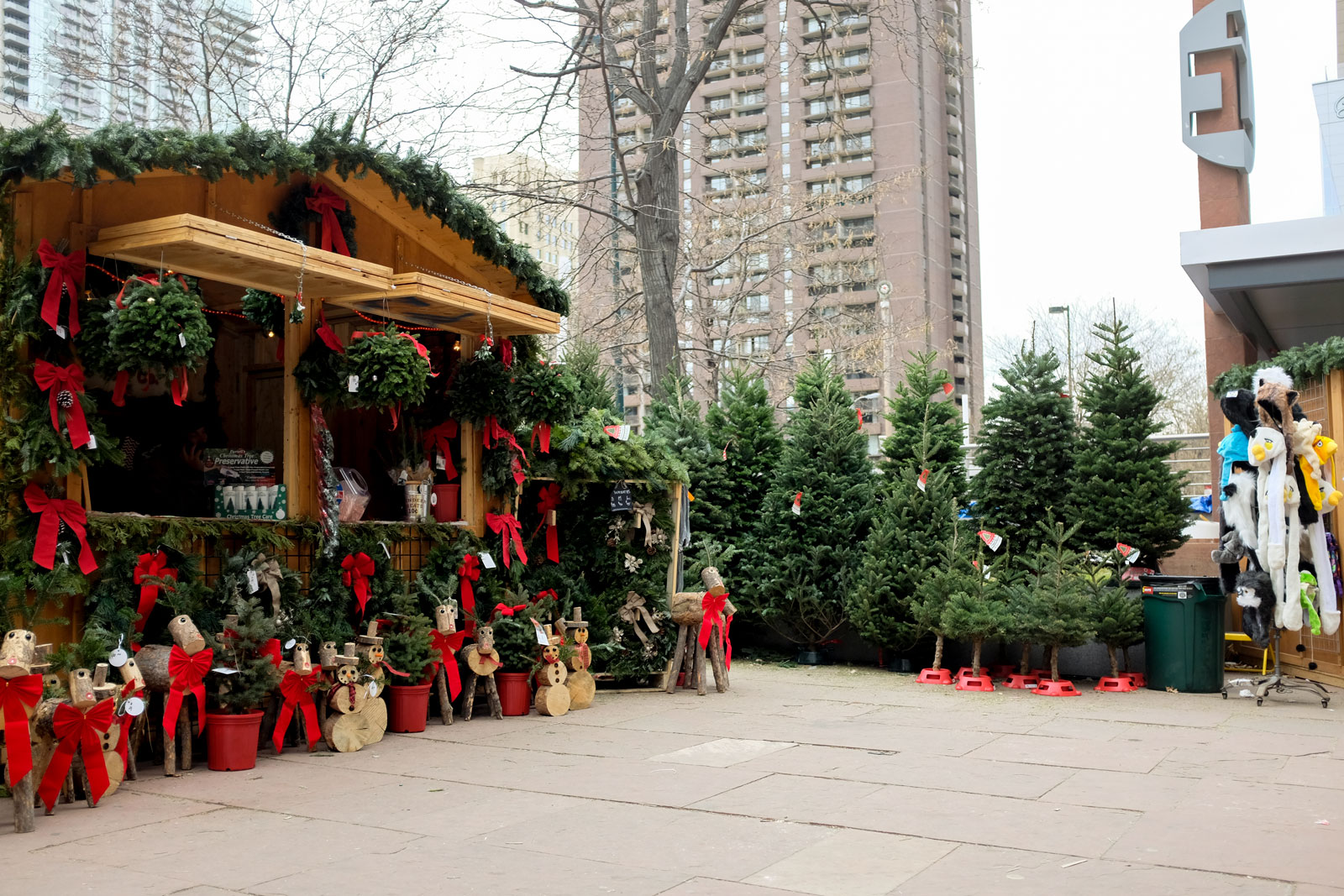 Booths at the Christkindl Market in Denver