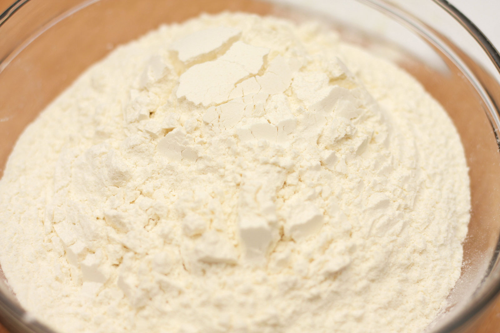 bowl of measured flour