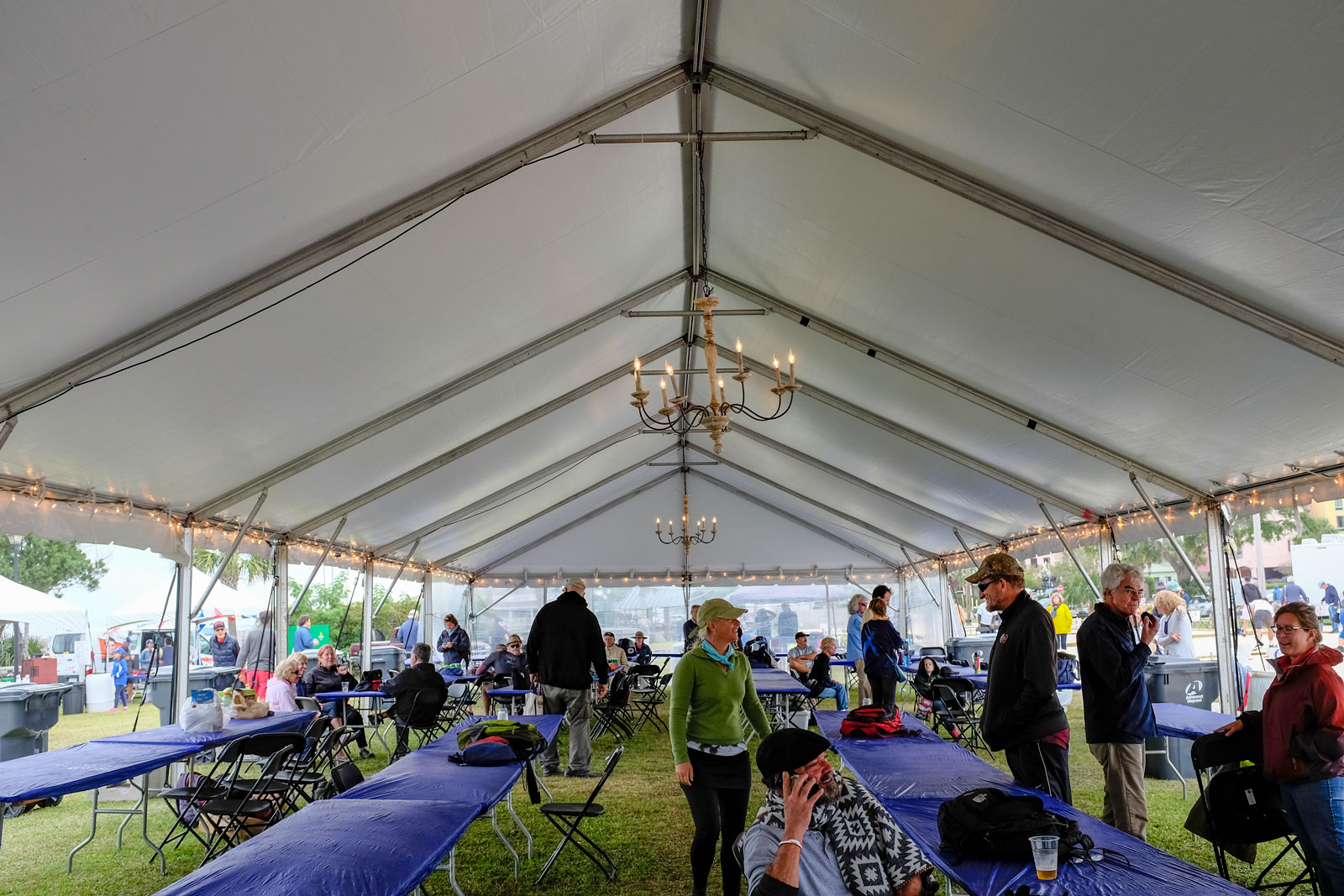 The beer and wine tent at the Pétanque Amelia Island Open