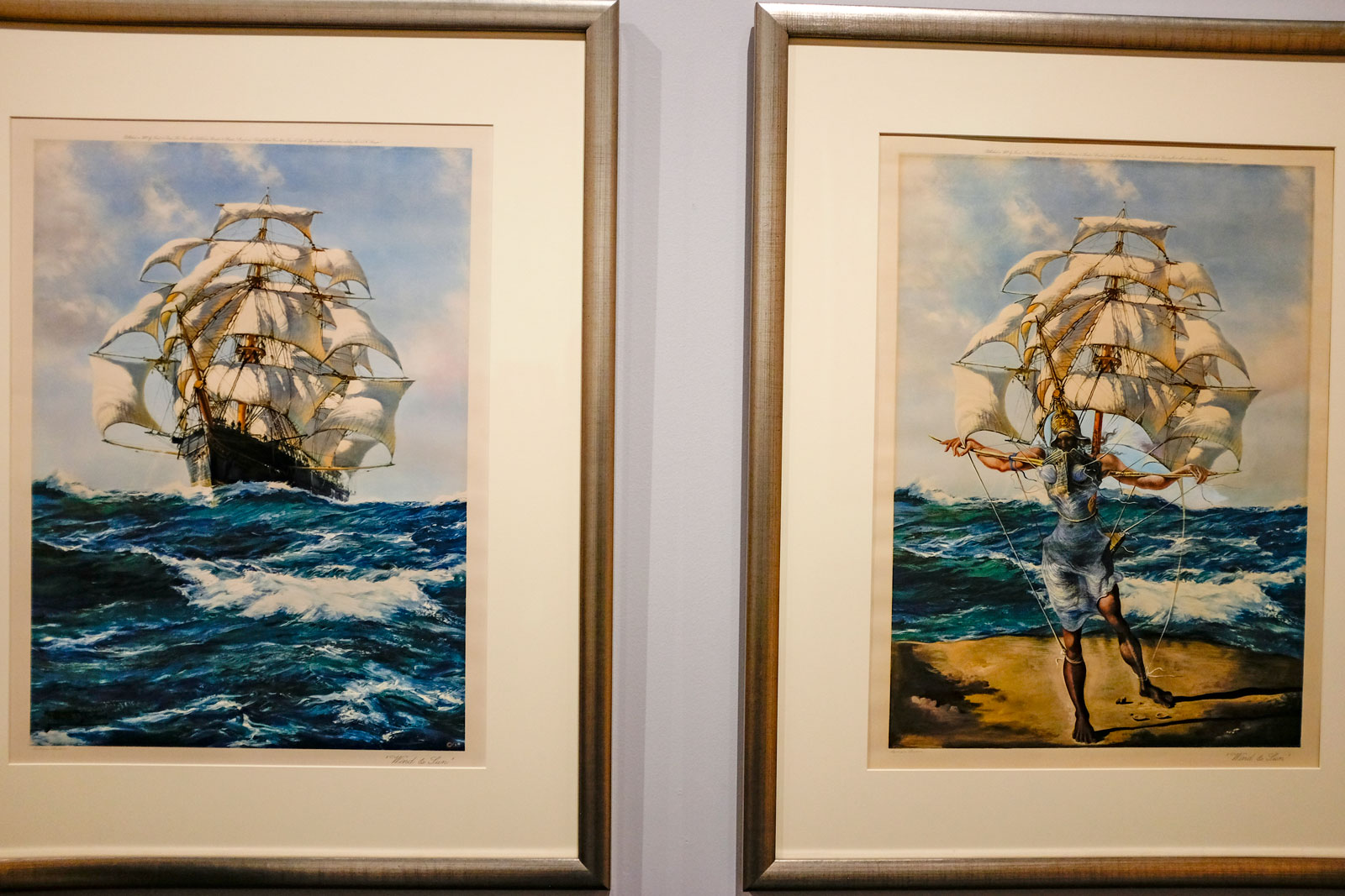 Two paintings at the Dali Museum in St. Petersburg