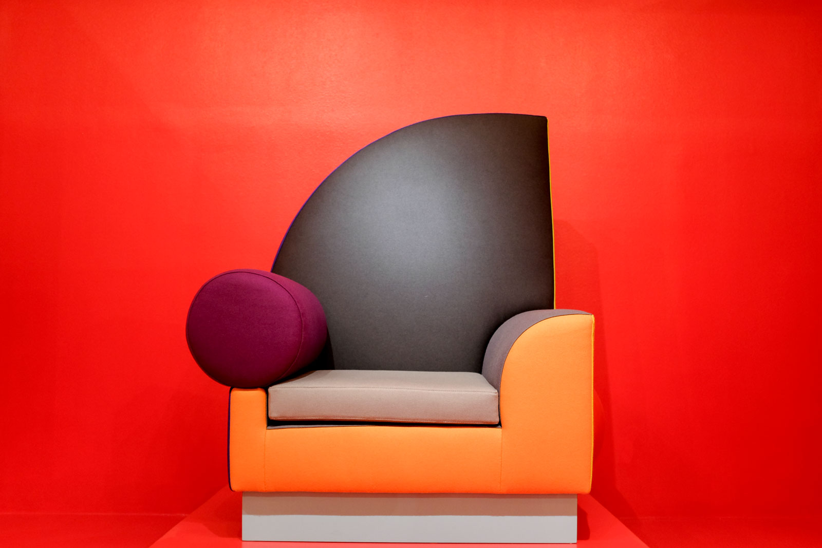 A Memphis Milano Chair at the Modernism Museum