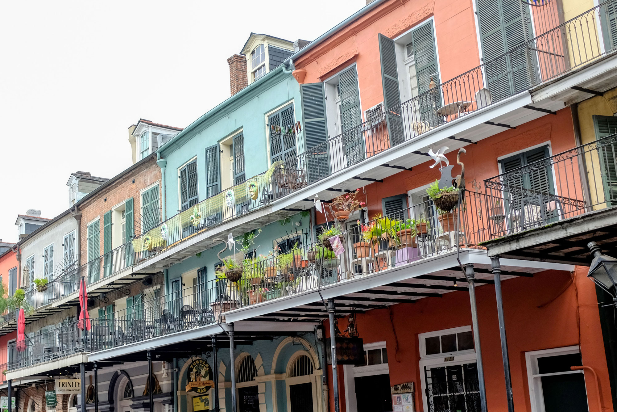 Colorful buildings in New Orleans