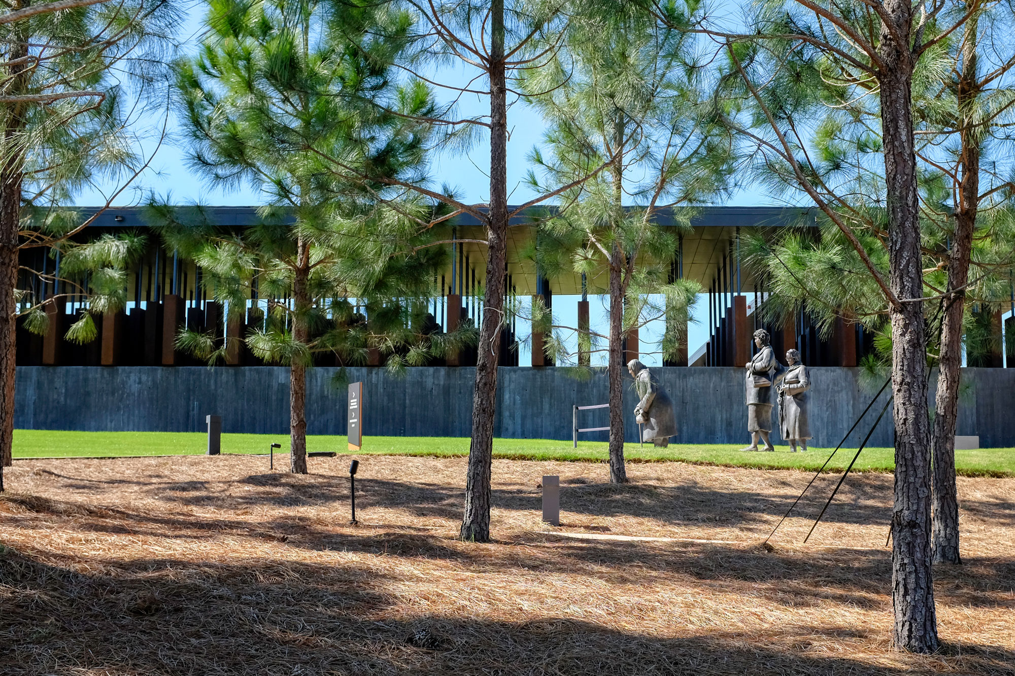 Lynching memorial at National Memorial for Peace and Justice