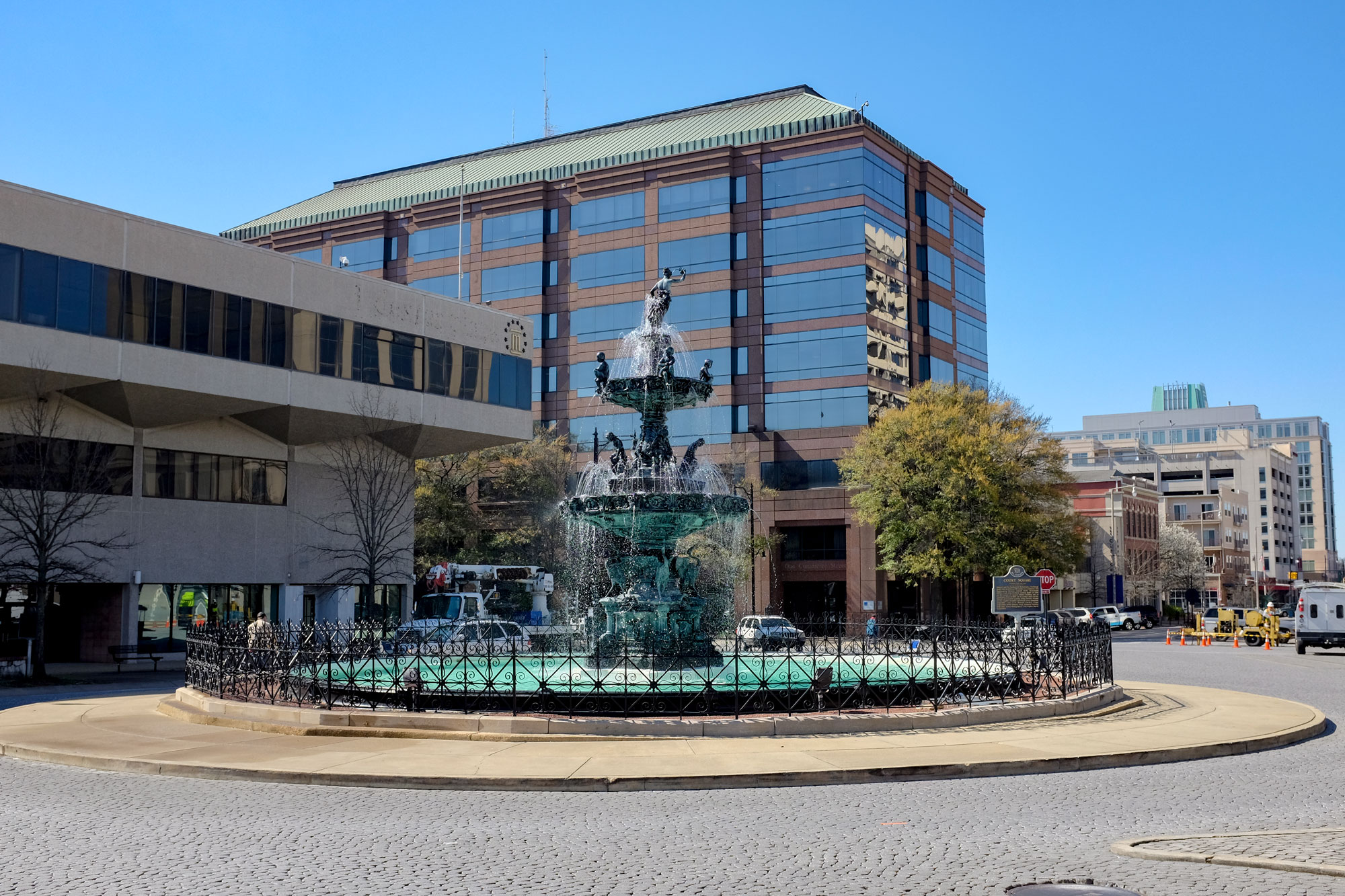 Fountain in downtown montgomery
