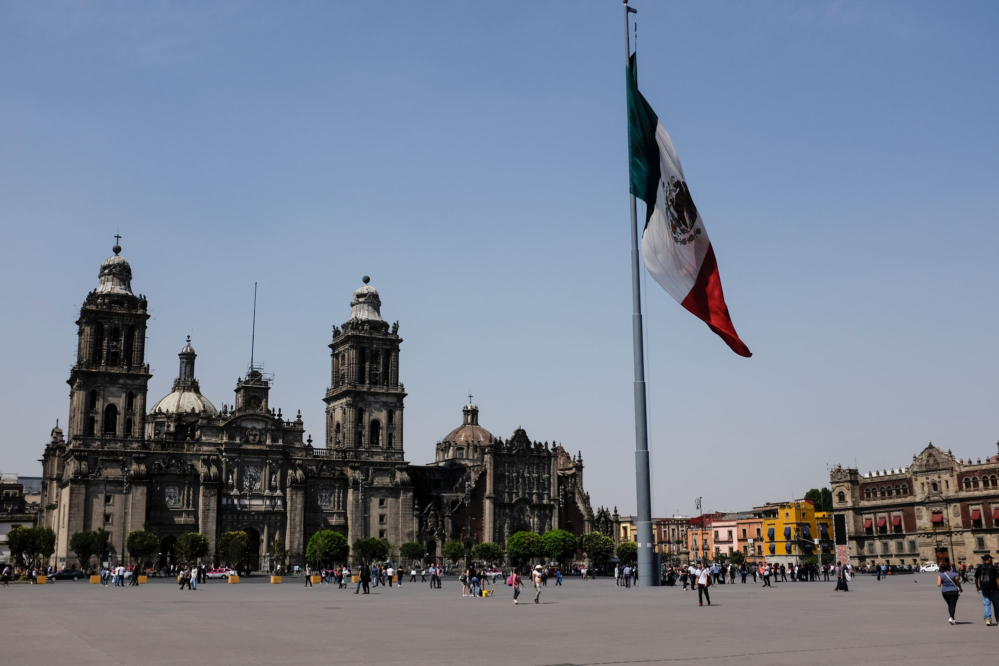Photo of Mexico City's Zocalo, the city center