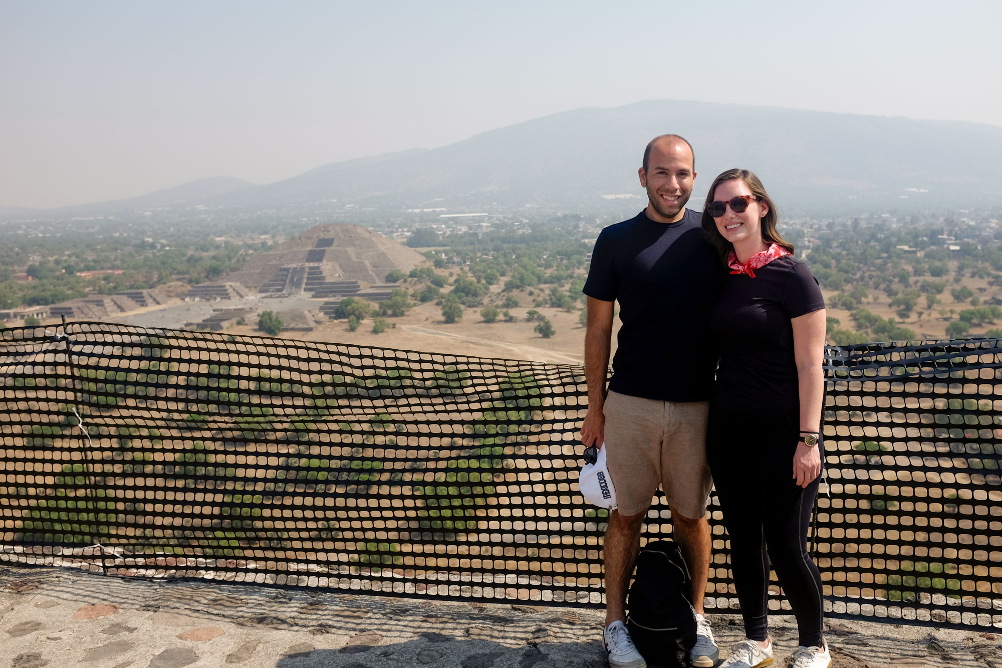 Alyssa and Michael on the Pyramid of the Sun