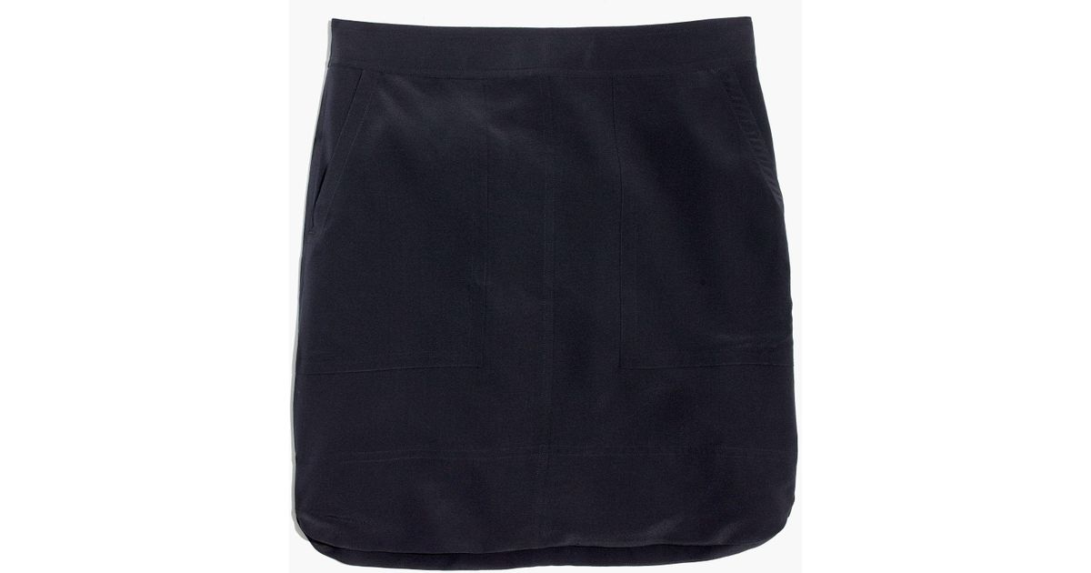 A silk mini skirt