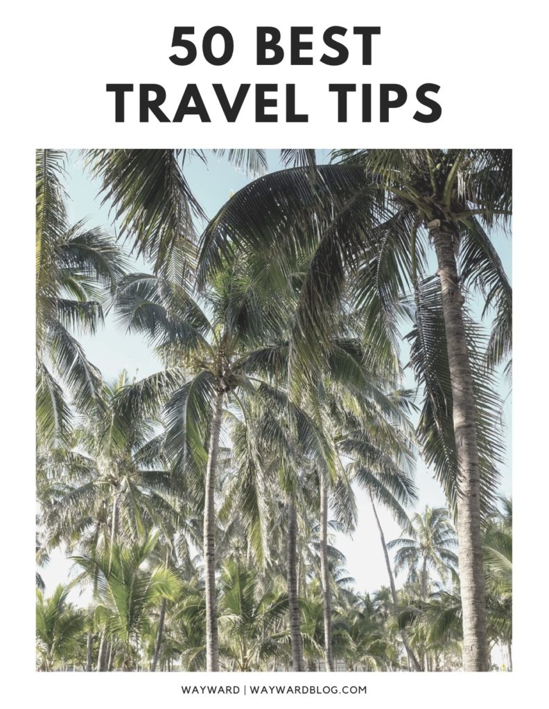 Cover document for 50 best travel tips