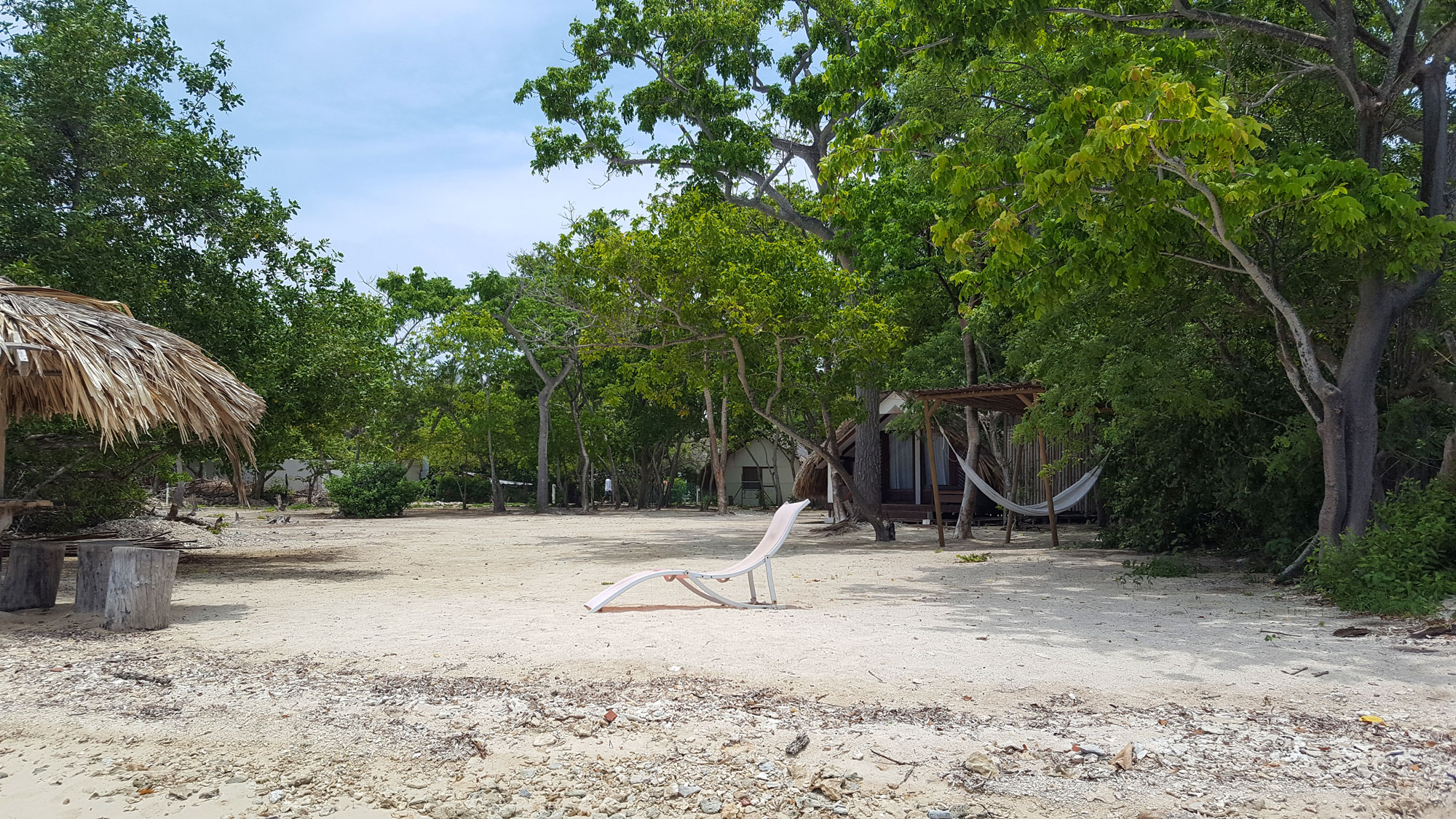 View of hammocks and chairs on the property