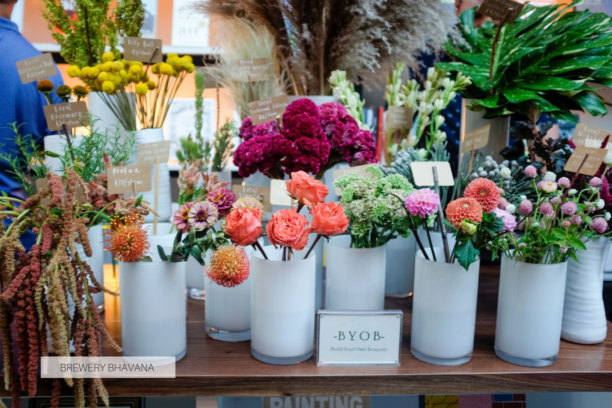 Flower shop at Brewery Bhavana