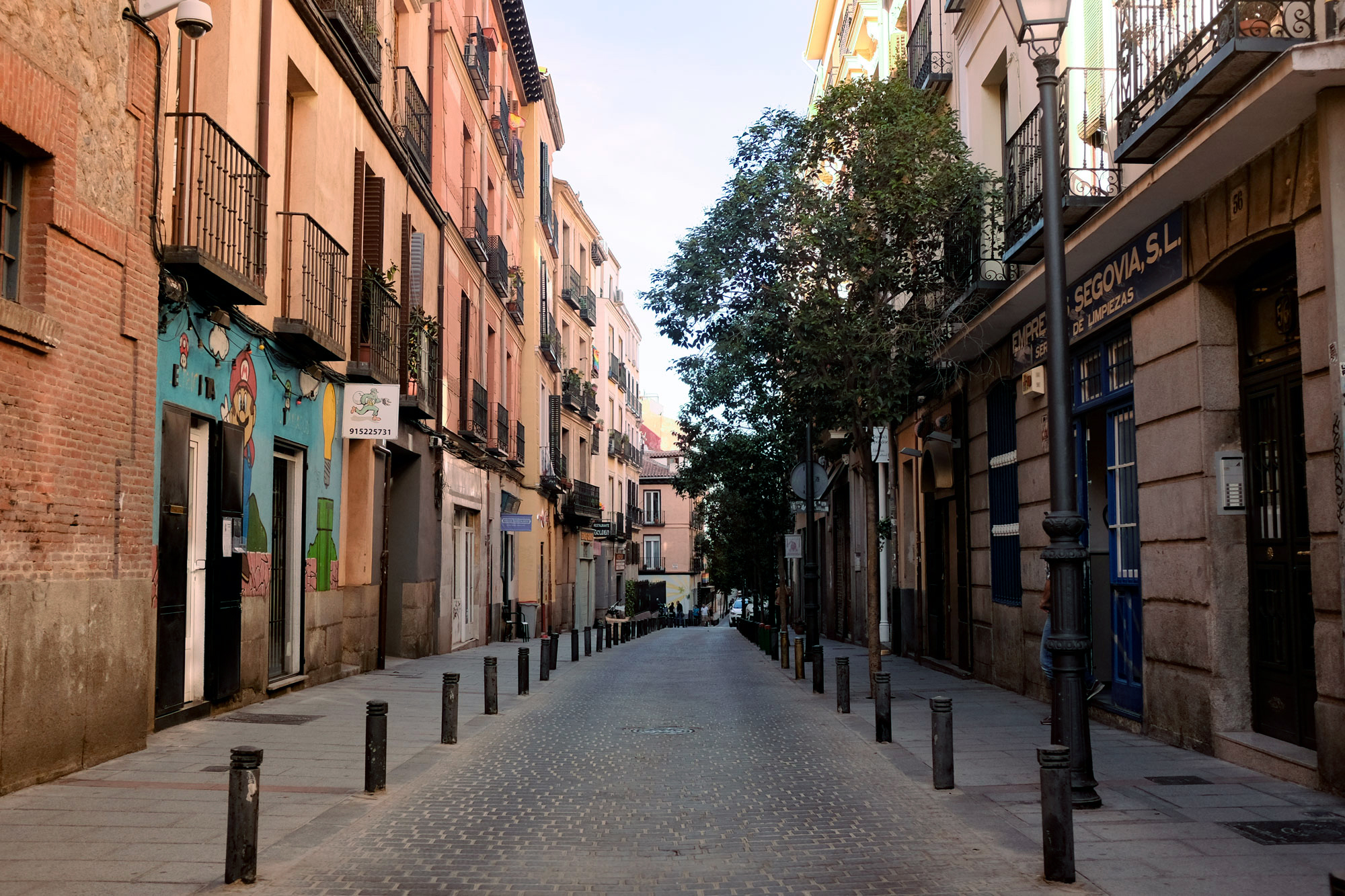 A shopping street in Madrid