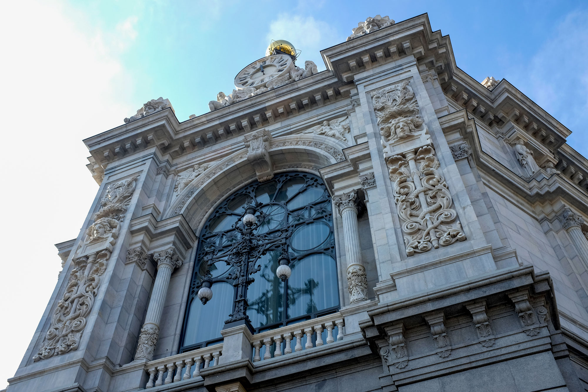 Building face in Madrid