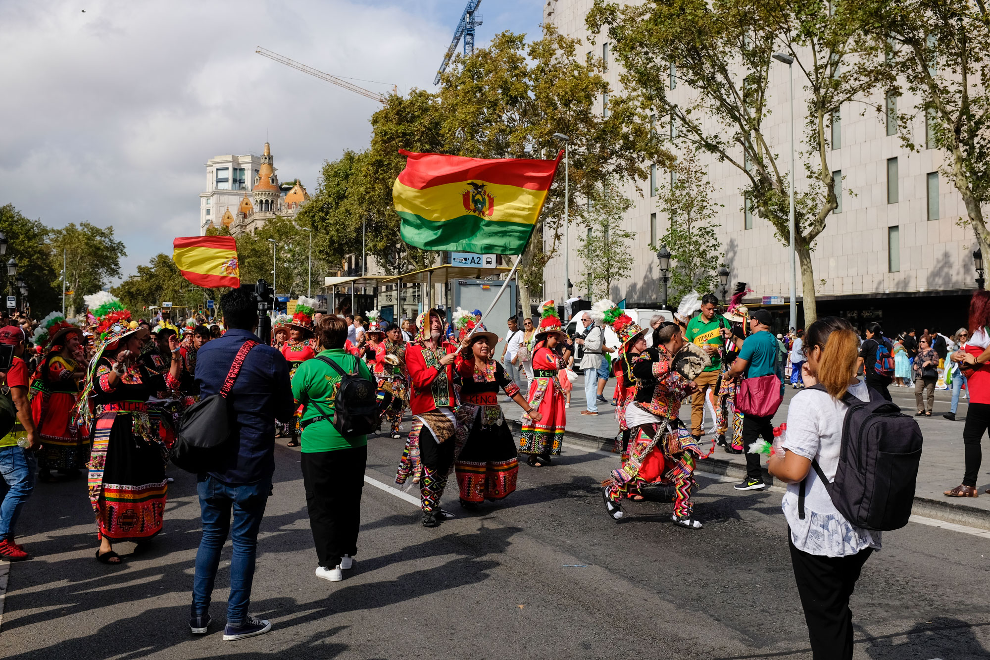 Parade for Fiesta Nacional de Espana