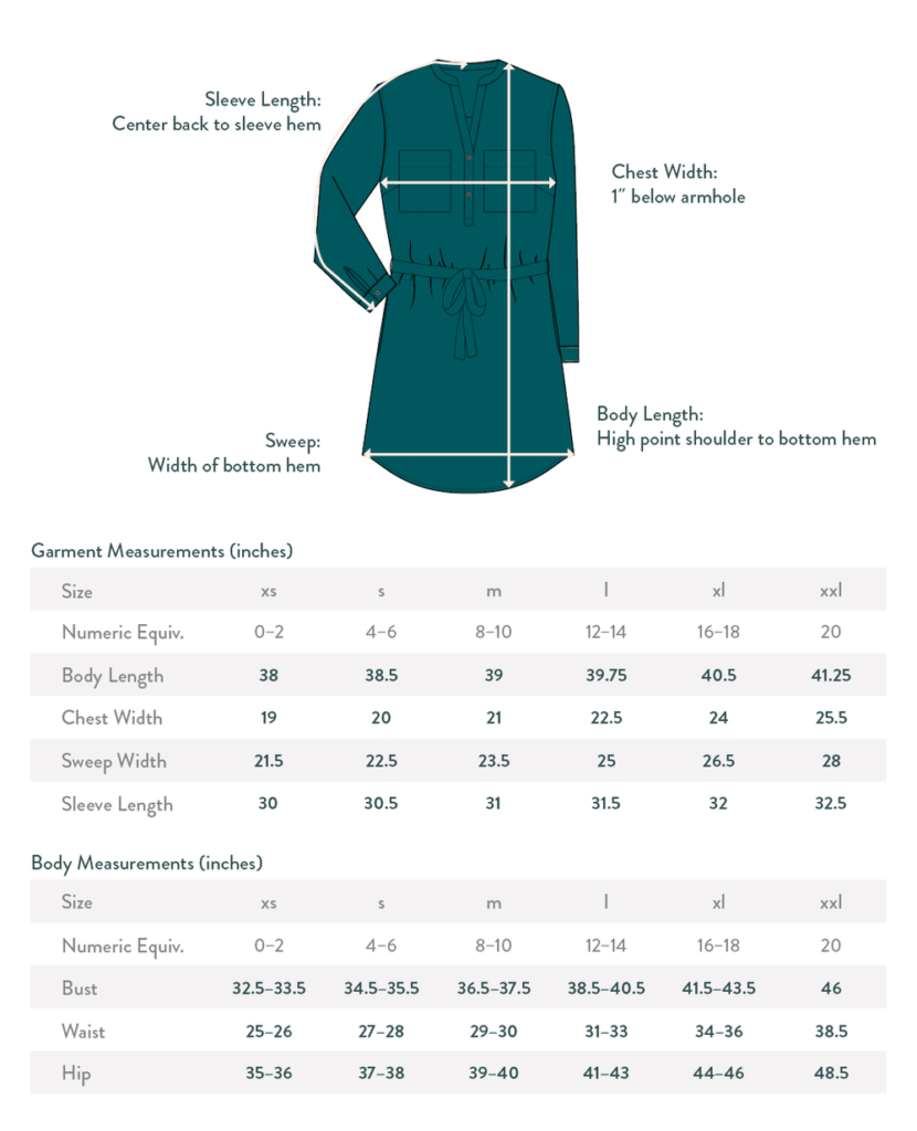 Image of Wool& Size Chart