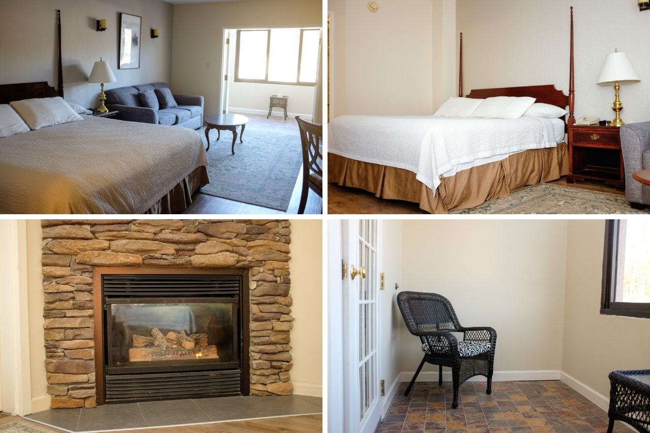 Interior shots of Meadowbrook Inn Deluxe Room