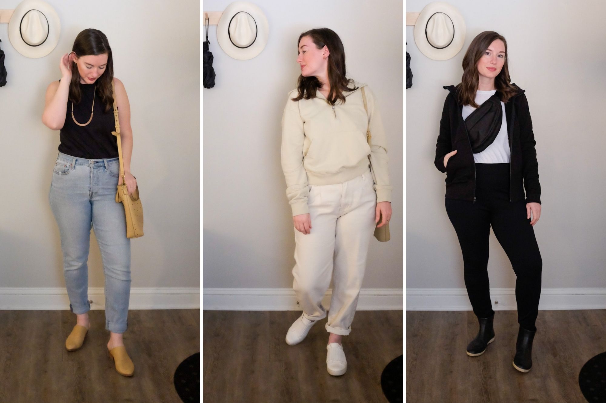 Three Outfits for the Spring of Deception – and Tips for Transitional  Dressing – featuring American Giant