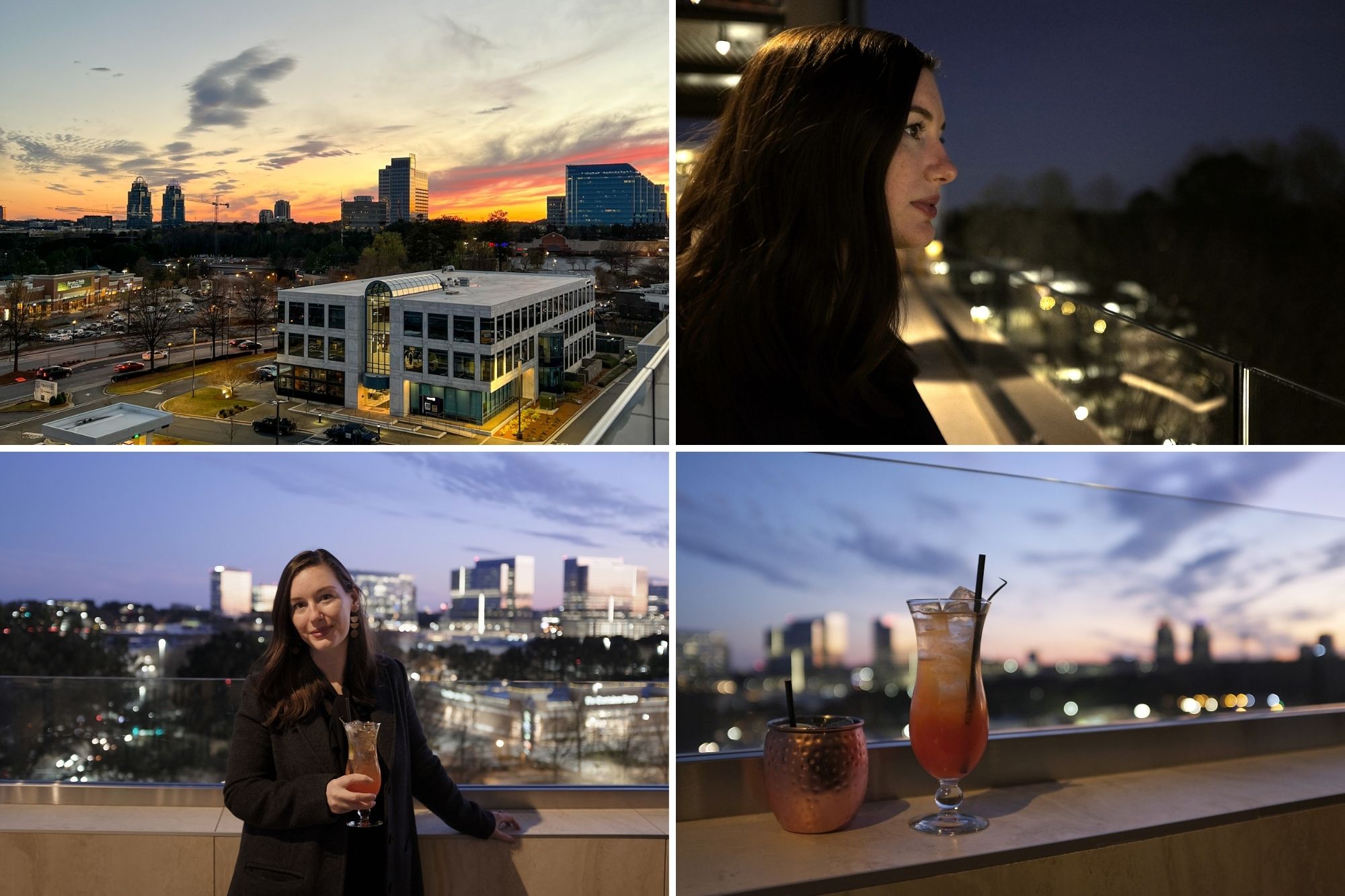 Collage of the balcony at Bar Peri