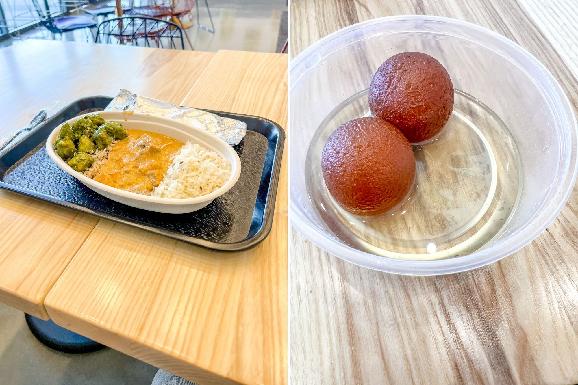 Curry Bowl and Gulab Jamun at Sankranti Kitchen