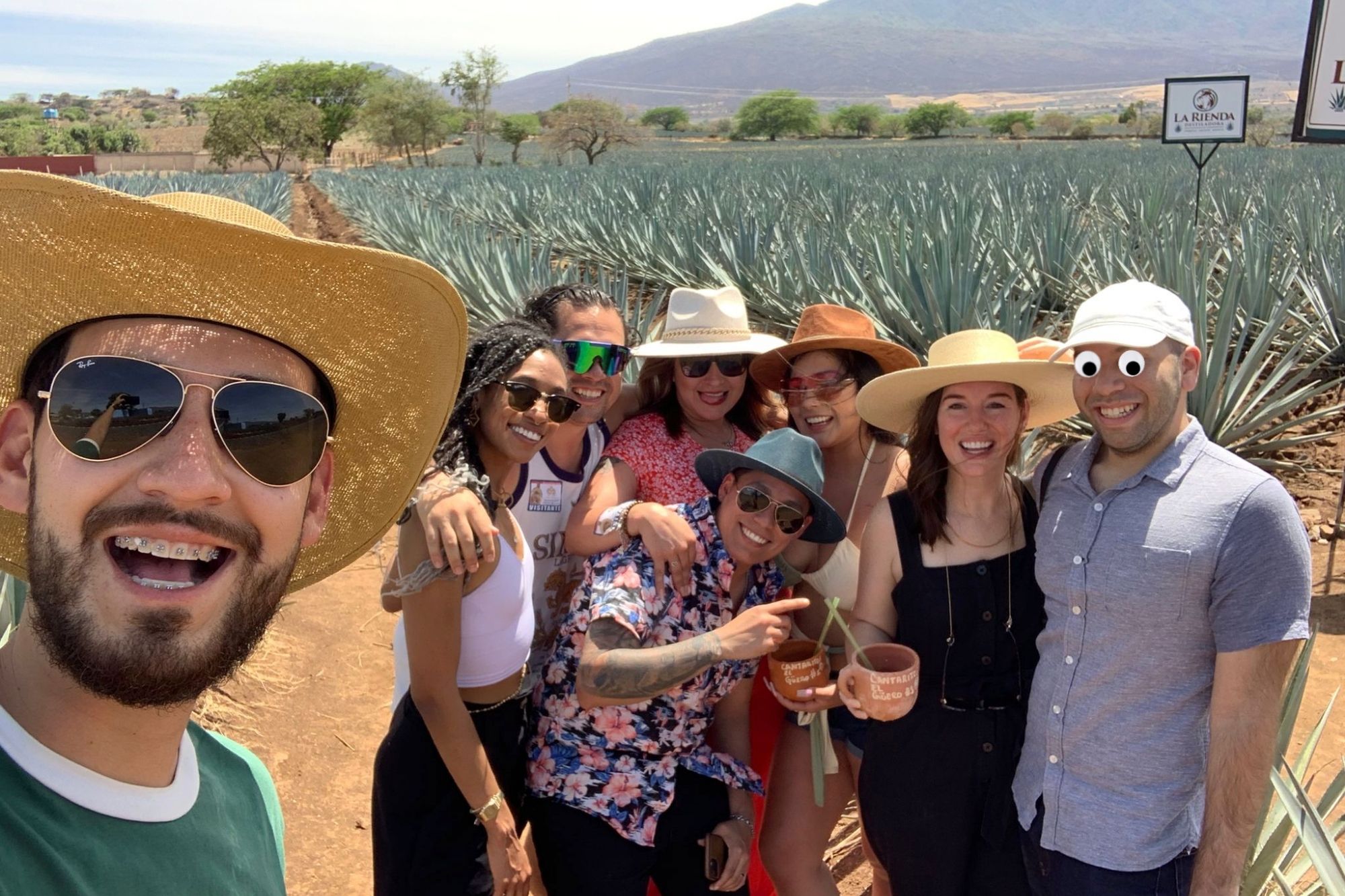 the group on the tour