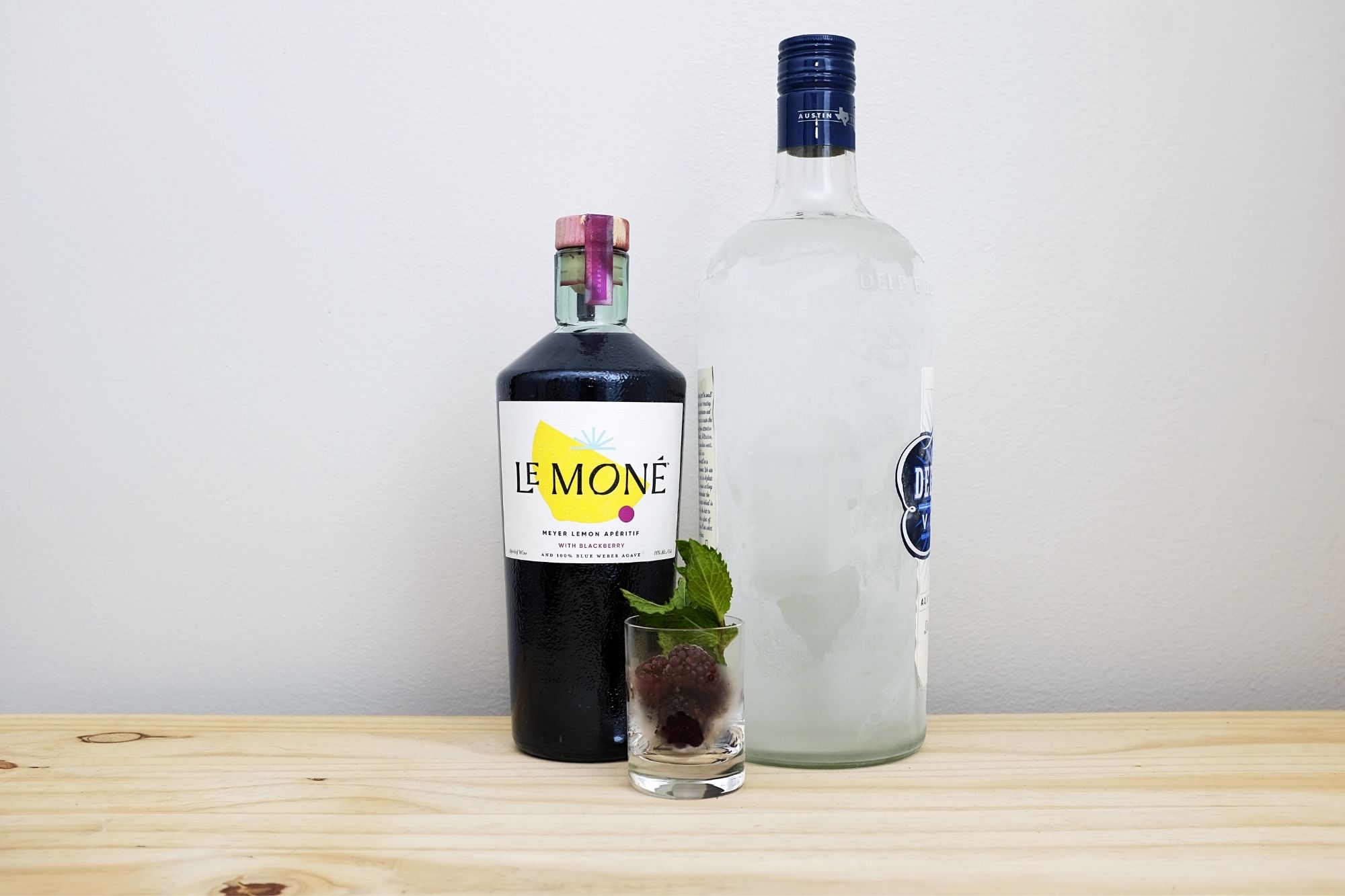 Le Mone Blackberry, Vodka, and Blackberries with Mint