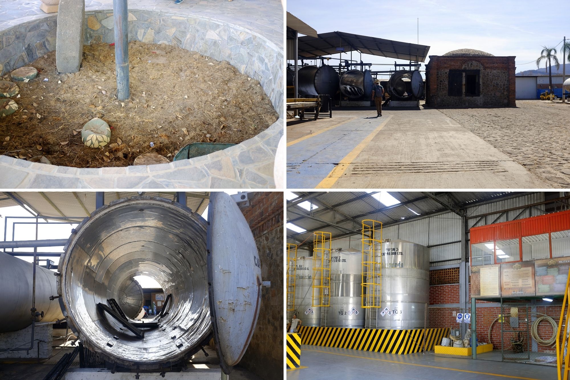 tequila making equipment at the distillery