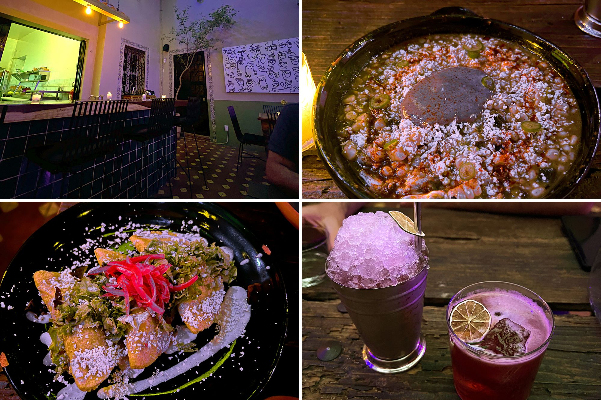 interior and food and drink from Belial