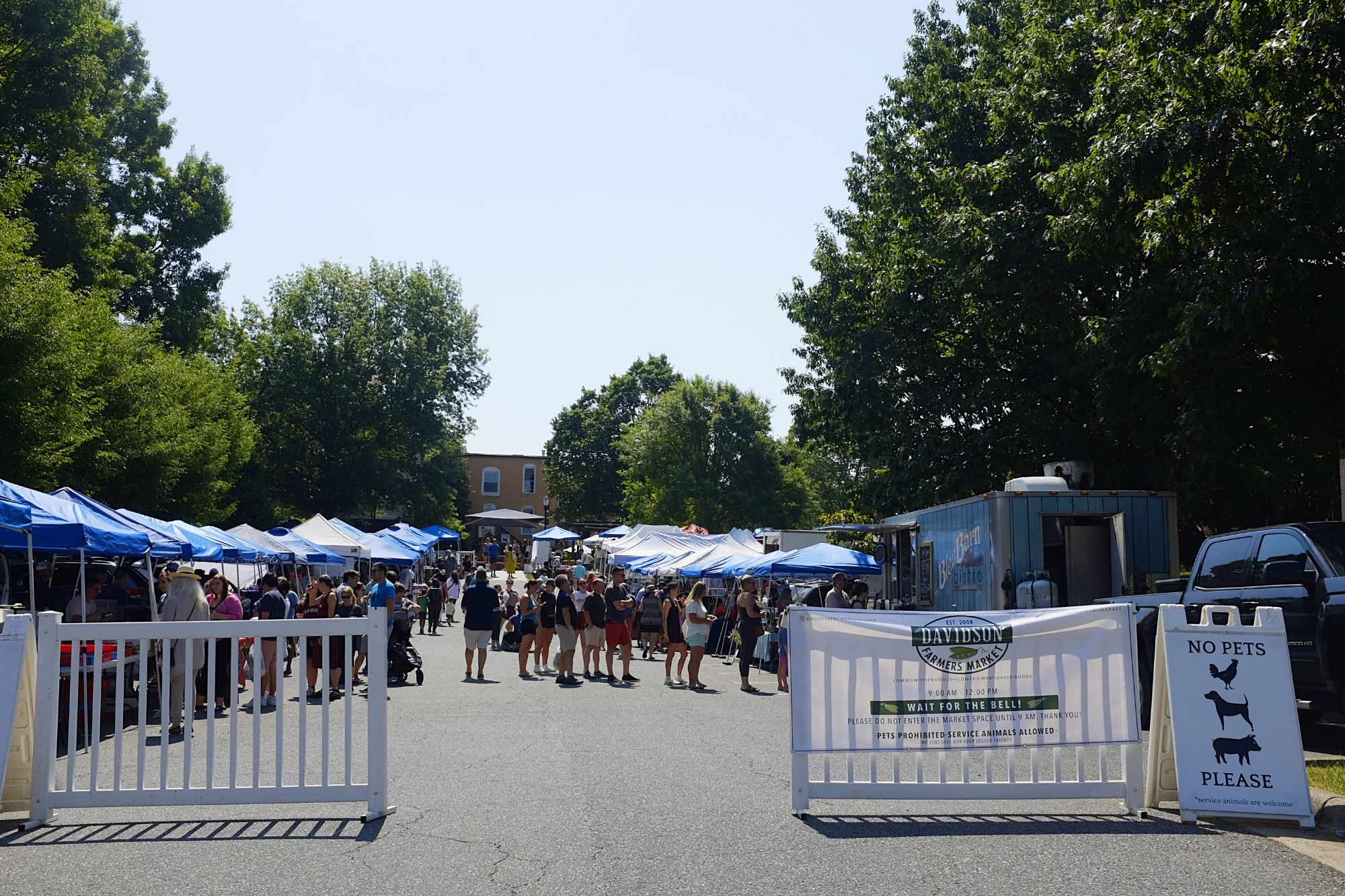 View of Davidson's Farmer's Market