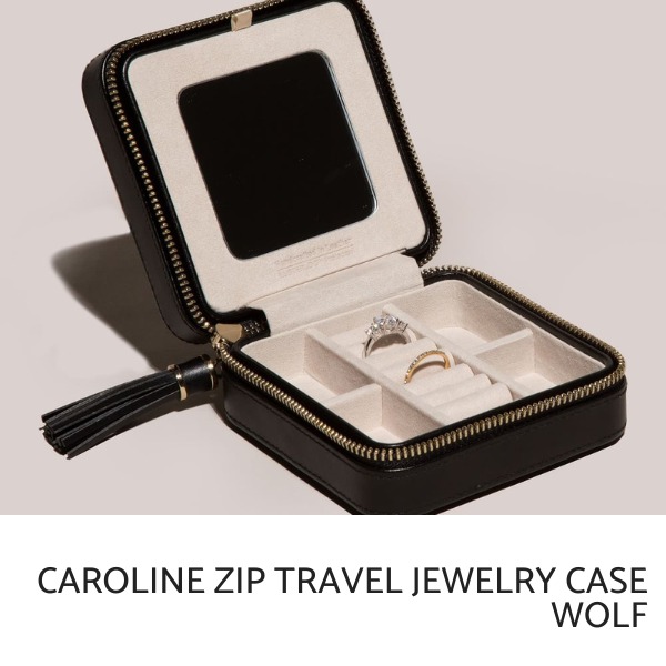 Wolf Travel Jewelry Case