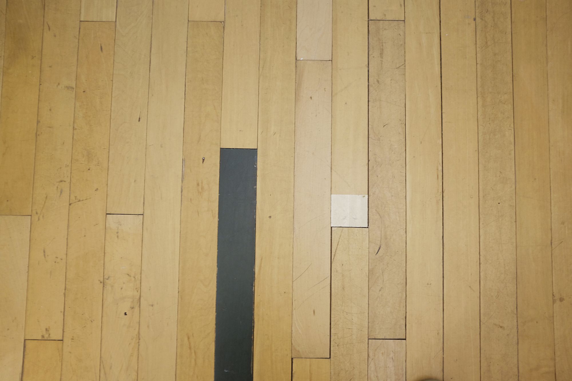 Basketball court-esque flooring at Graduate Chapel Hill