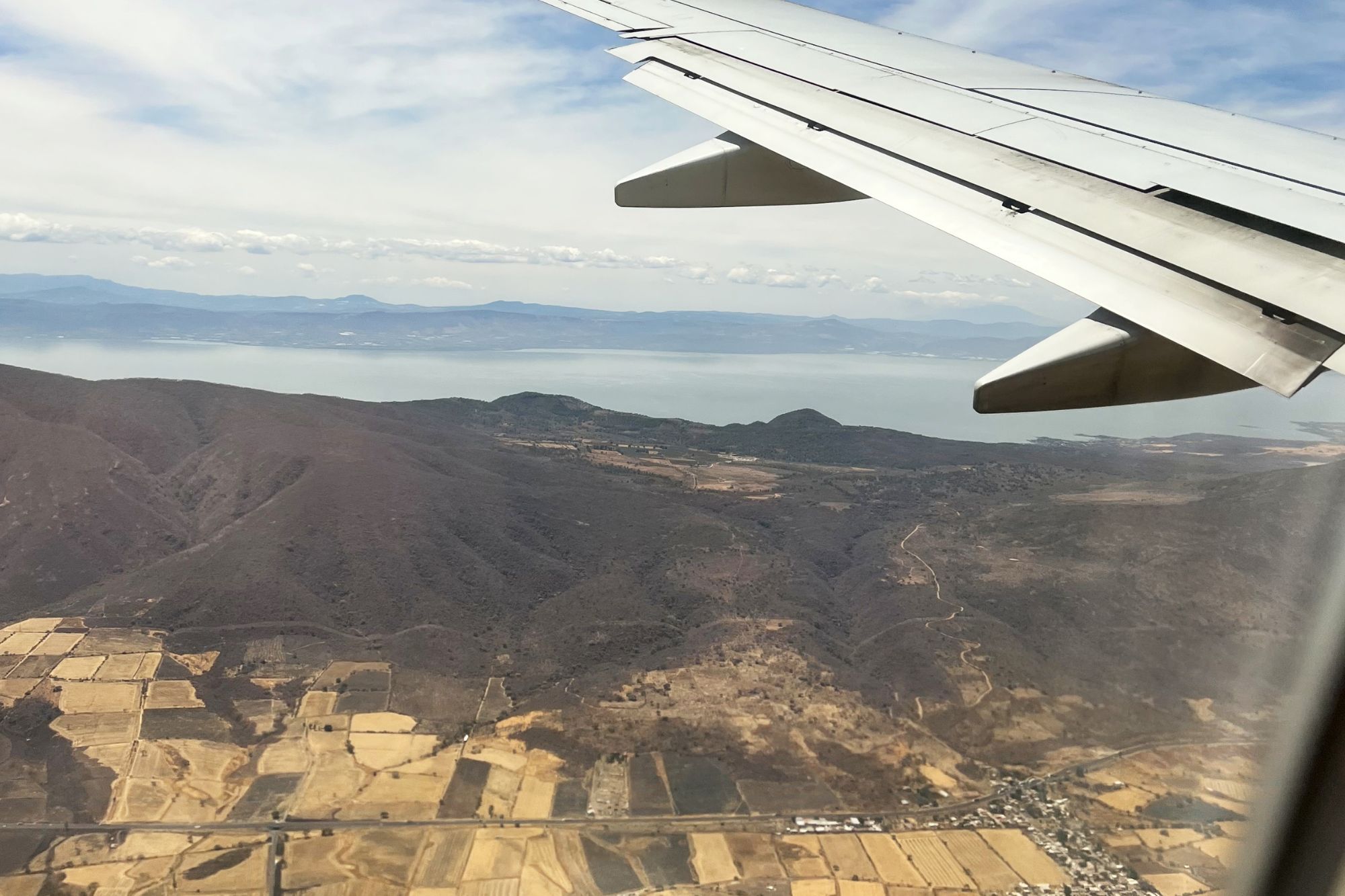 View of Lake Chapala from the plane