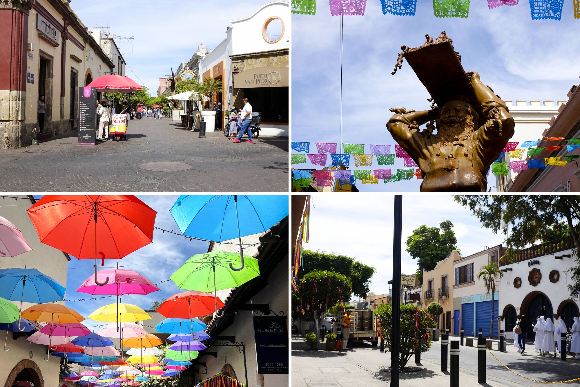 Collage of scenes from Tlaquepaque