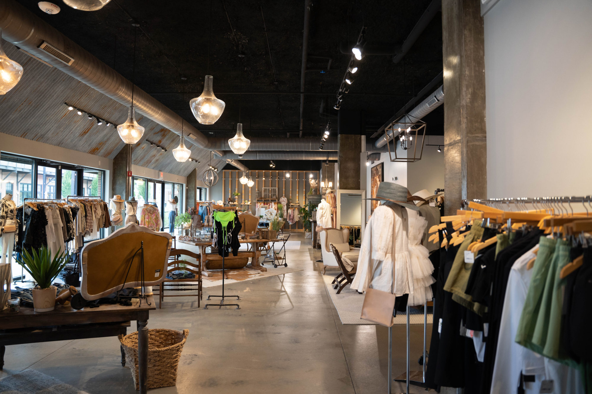 A view of the inside of Broadcloth Boutique