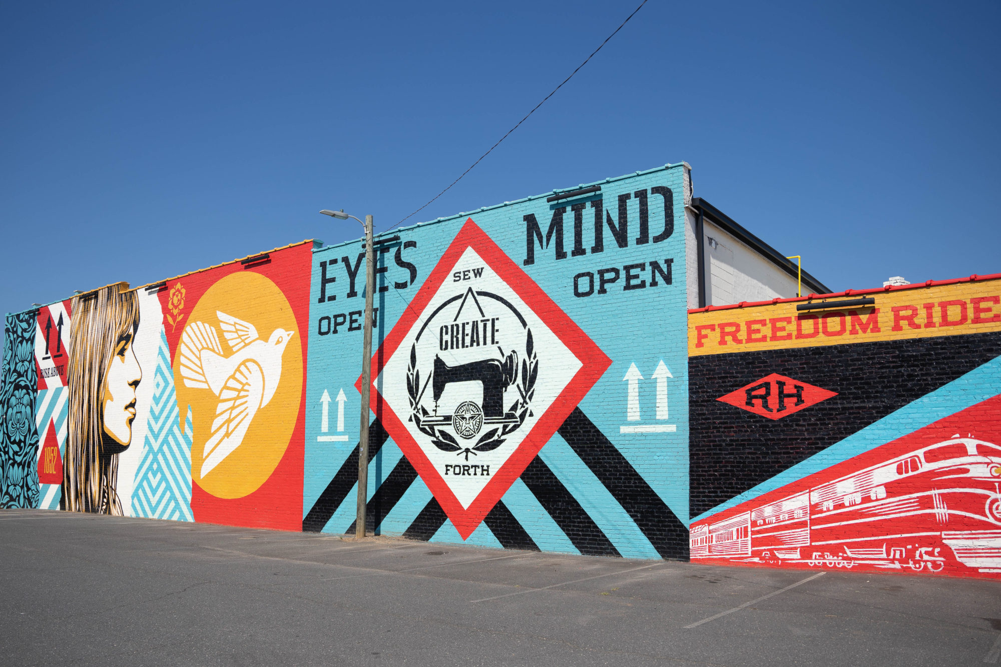 Shepard Fairey Mural in Rock Hill