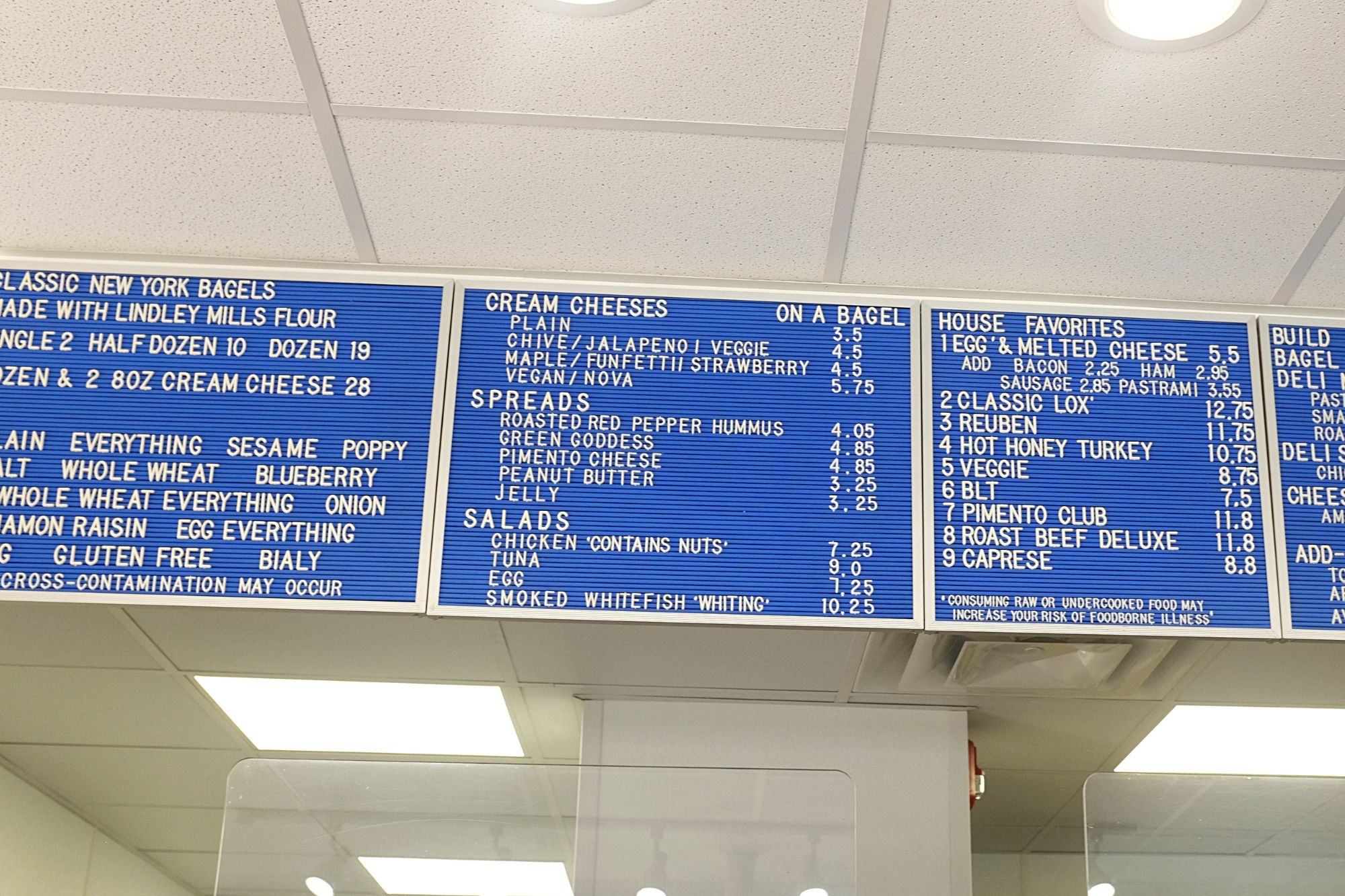 Menu at Brandwein's Bagels