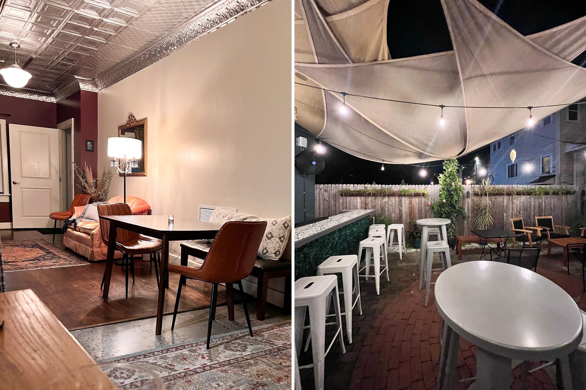 bloom's lounge and outdoor patio